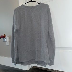 gray crewneck